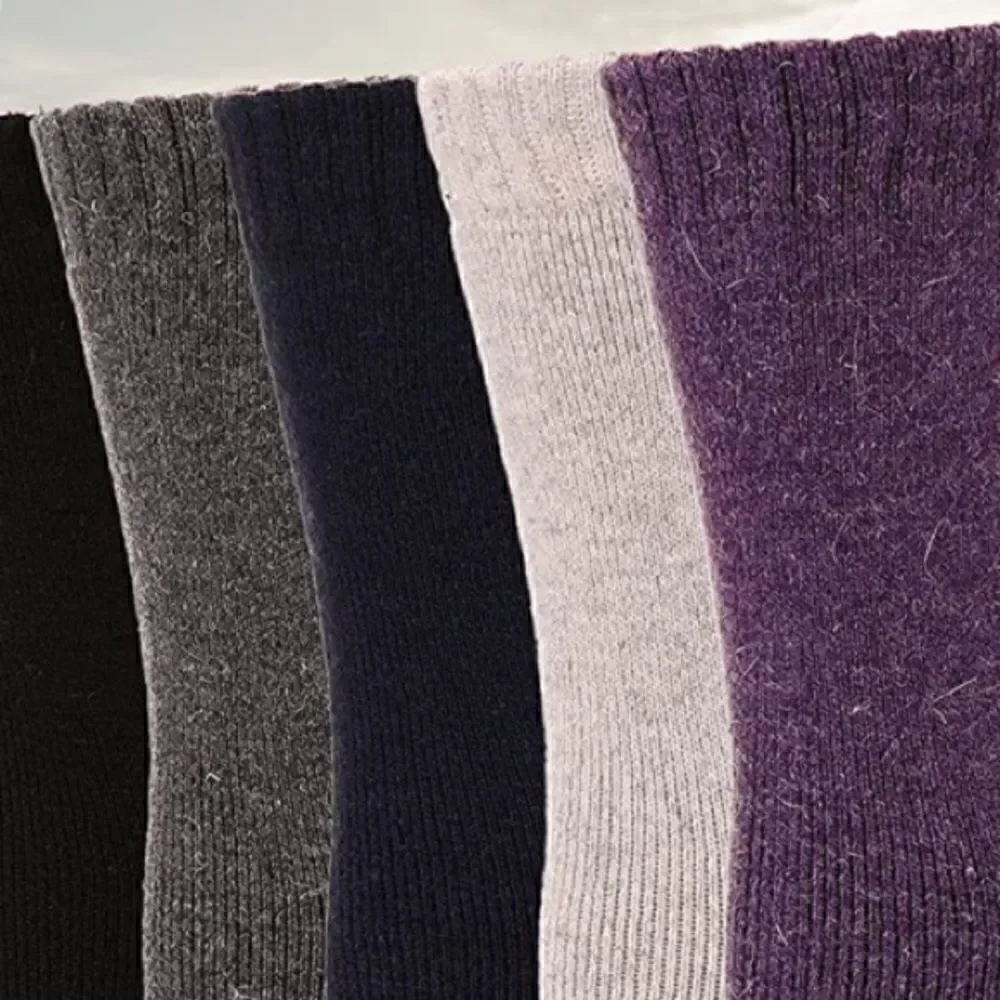 Dark Merino Wool Blend Socks